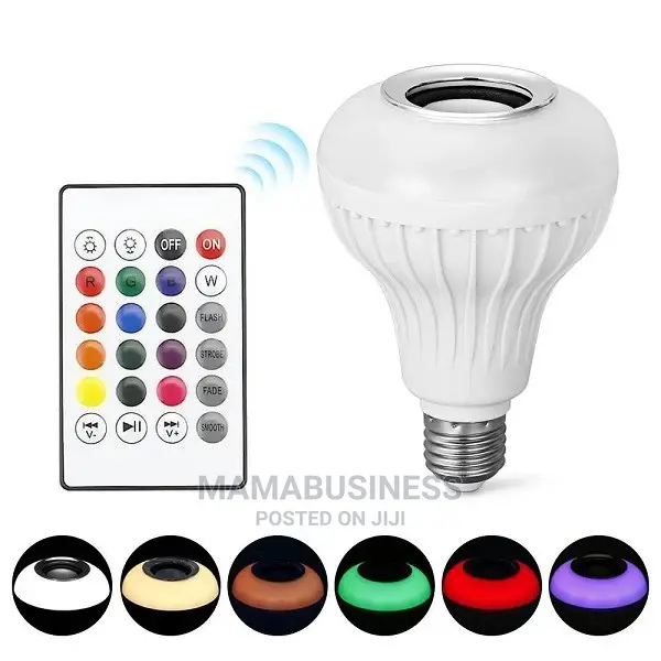 Led Light Bluetooth Speaker Bulb With Remote Control