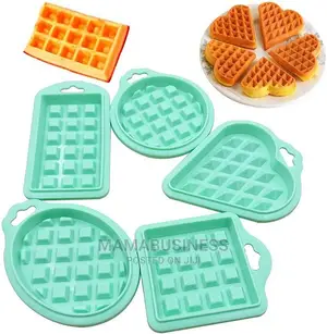 5 PCS Silicone Waffle Muffin Cake Moulds