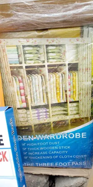 Portable Closet Wardrobe Bed Furniture Large Capacity Rack