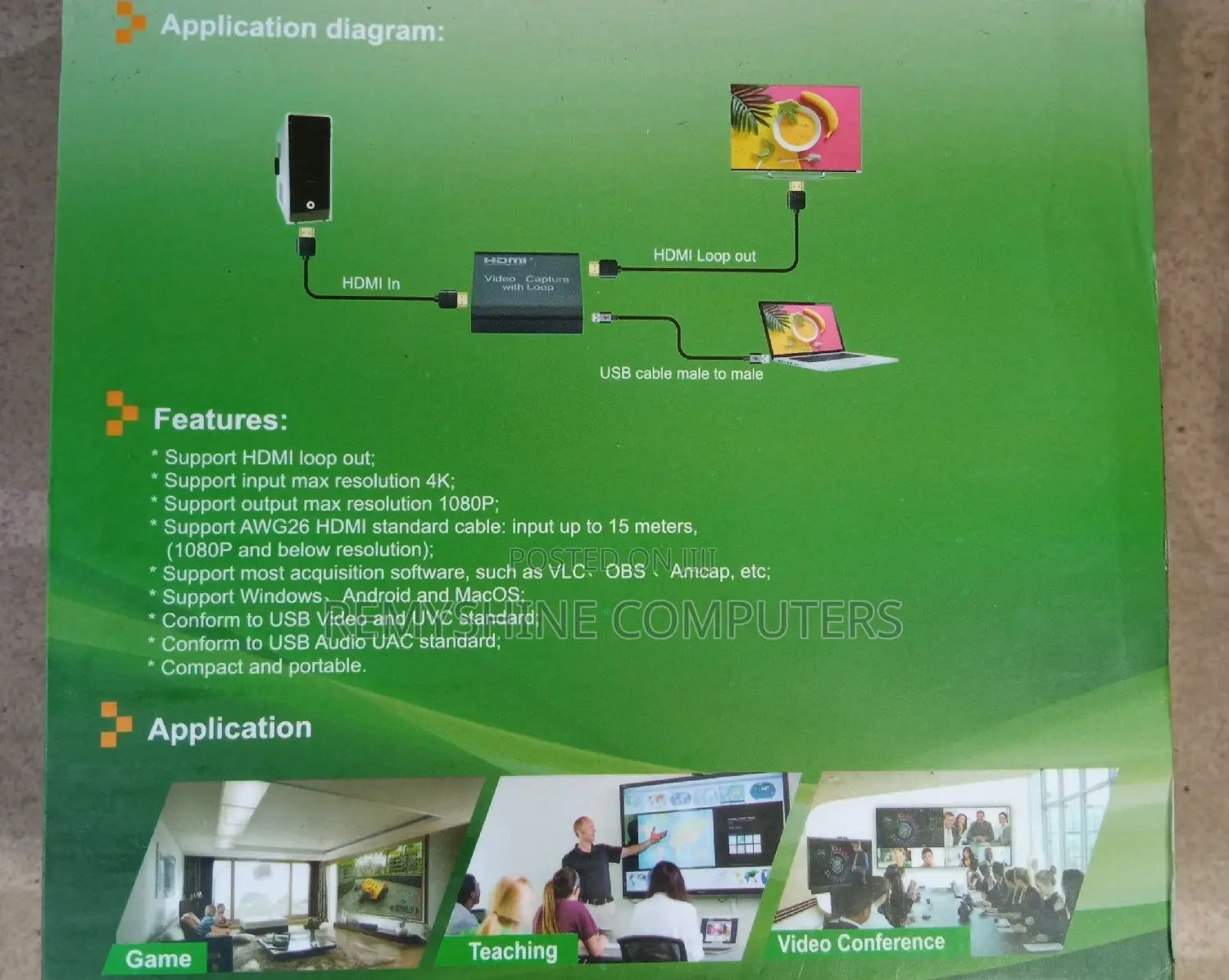 Hdmi Video Capture With Loop Out