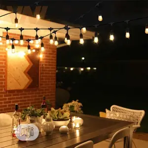 E27 String Light for Outdoor and Indoor With Edison Bulbs