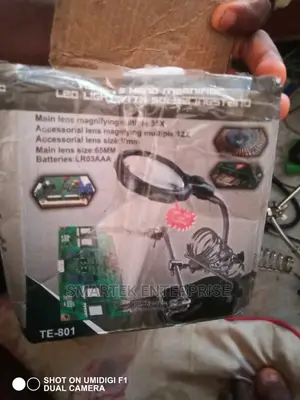 Soldering Magnifyinglas LED Magnifier 3in1 Iron Standholder