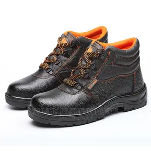 Black Steel Toe Cap Work Safety Shoes
