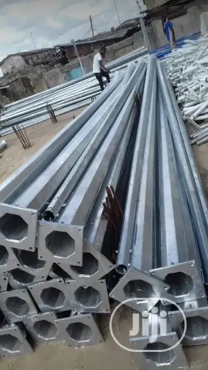 Galvanized Solar Street Light Hexagonal Pole