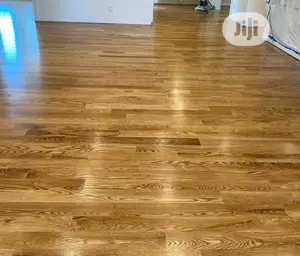 Wood Floor Finishing in Abuja. Free Installation