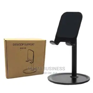 Universal Mobile Phone Stand Desktop Support Holder - Black