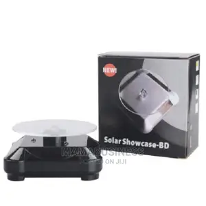 Solar Showcase-Bd 360°Turntable Rotating Display Stand Black