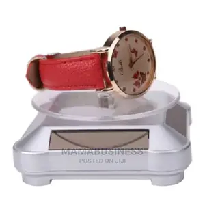 Solar Showcase 360° Turntable Rotating Display Stand Silver