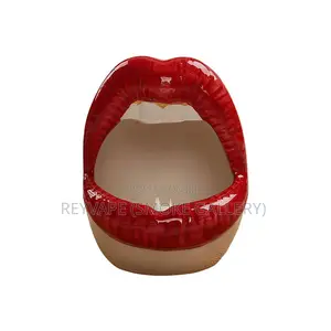 Lips Shape Ceramic Ashtray