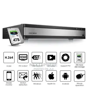 16ch CCTV Camera System - 2mp Hd-Tvi/ Hd-Cvi/Ahd/CVBS Input