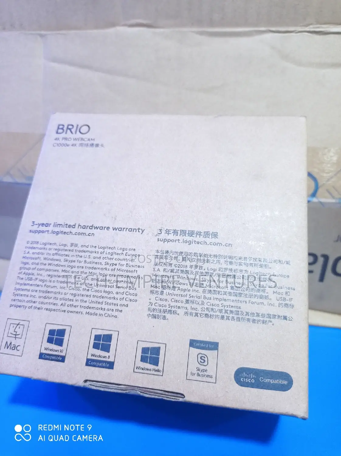 Logitech Brio Pro Webcam