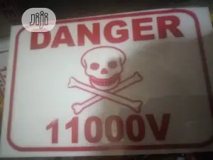 High Voltage Danger Plate Sign