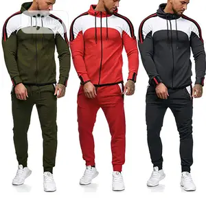 Men's Fine-Line Decorative Sports Jumpsuit