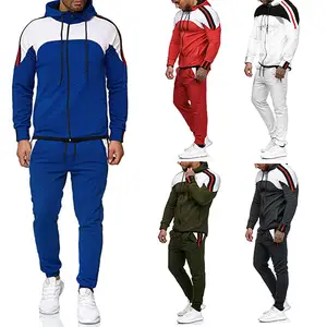 Men's Fine-Line Decorative Sports Jumpsuit
