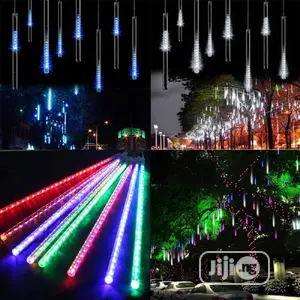 8 Tubes Falling Rain Christmas Light, Waterproof Led