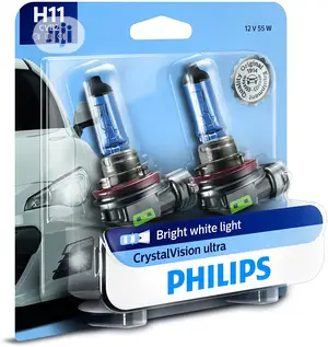 Philips H11 Crystalvision Ultra Bright White Headlights