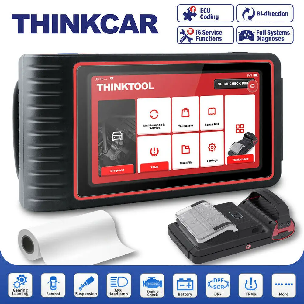 Launch THINKTOOL Full System Obd2 Scanner With Printer