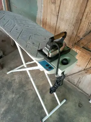 Finishing Table, Industrial Iron, Ironing Board