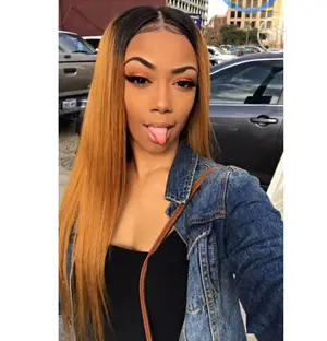 Slaw Gold Black Wig With Closure