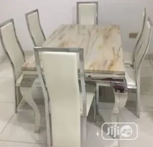 Original Executive Imported Marble Dining Set,Six Seaters