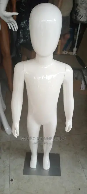 Age 2 to 4 Years Glossy White Unisex Children Mannequins