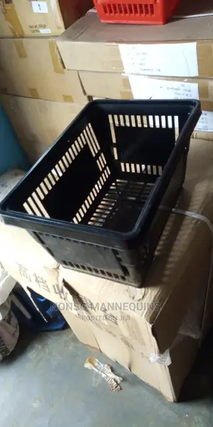 Red, Black Shopping Baskets
