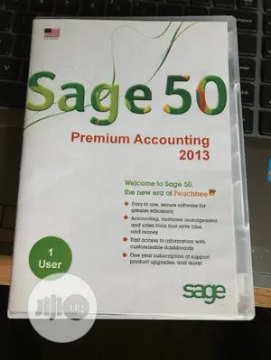 Sage 50 Accounting Software 2013 1user Permanent L