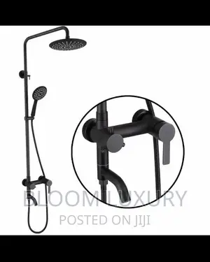 Black Standing Shower