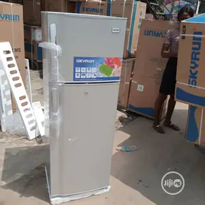 Brand New SKYRUN Model 168,Double Door Fridge,Sliver,Extenal