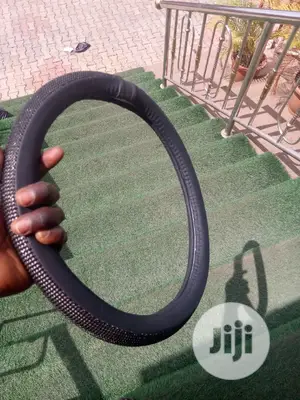 Rhinestone Steering Wheel Cover Black.
