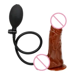Brown Penis Huge Inflatable Dildo Anal Plug
