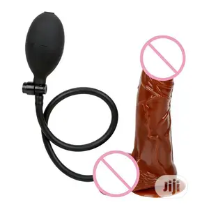 Pump Big Butt Brown Inflatable Dildo Anal Plug
