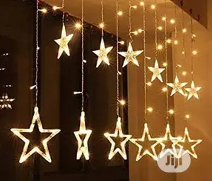 12 Twinkle Star Christmas Light Warm White