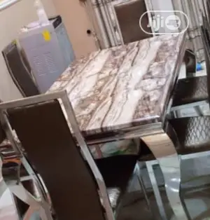 Original Executive Imported Marble Dining With Six Seaters.