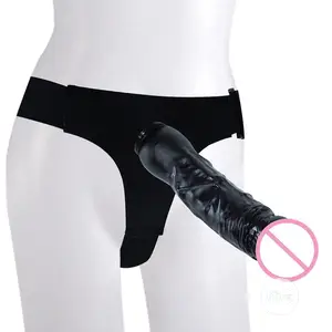 Adjustable Black Strapon Dildo Realistic Adult Sex Toys