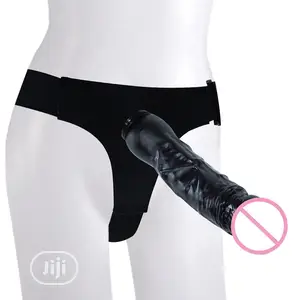 Strapon Dildo Realistic for Couples Sex Toys - Black