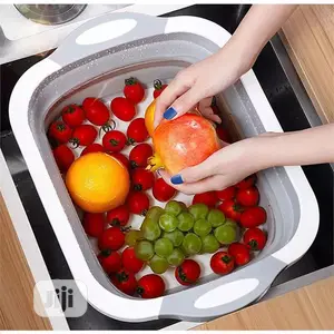 3 in 1 Collapsible Tray, Dish Rack and Seive