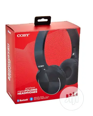 Coby Wireless Metal Folding Headphones