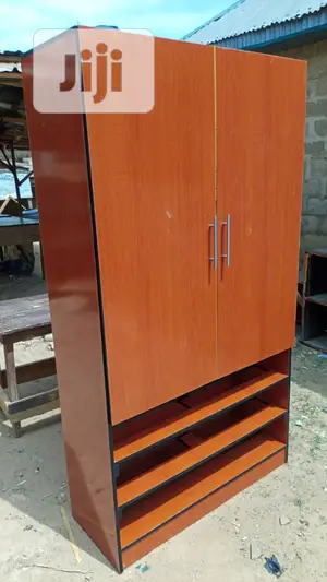 2 Doors Wardrobe With Locker and Show Rack