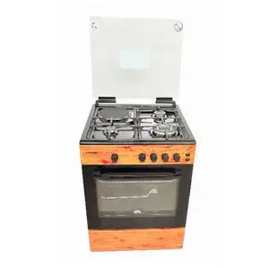 Scanfrost Gas Cooker 3 Burners + 1 Electric Plate Wood