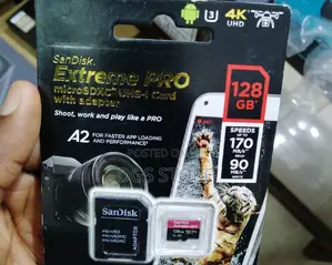 Sandisk Extreme 128gb 160mb/S 4k Memory Card