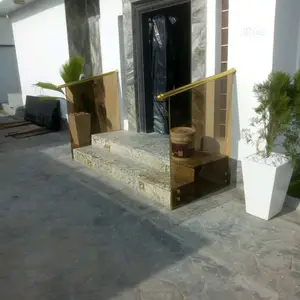 Gold Glass Railings