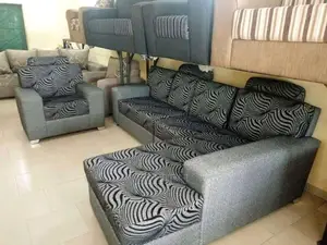 Quality L-Shaped Living Room Fabric Sofa Chairs.