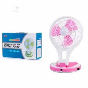 Rechargeble Portable LED Light With Mini Fan JR-5580