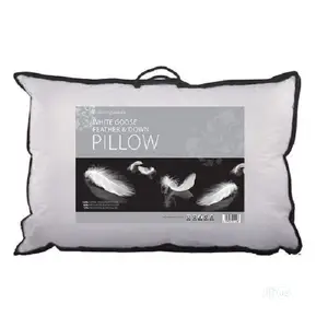 White Goose Feather and Down Sleeping Pillow