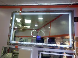 Framed LED Mirror With Bluetooth