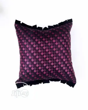 Pink Dotted Throw Pillow - 18" by 18"