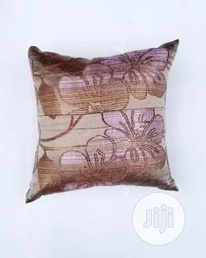 Floral Design Throw Pillow - 18" by 18"