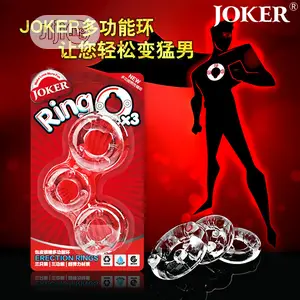 Beaded Penis JOKER Lock Fine Card Box Cock Three-Ring