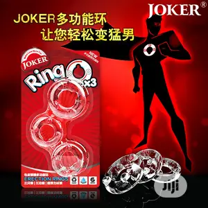 Card Box Three Jokers Cock Penis Transparent Rings